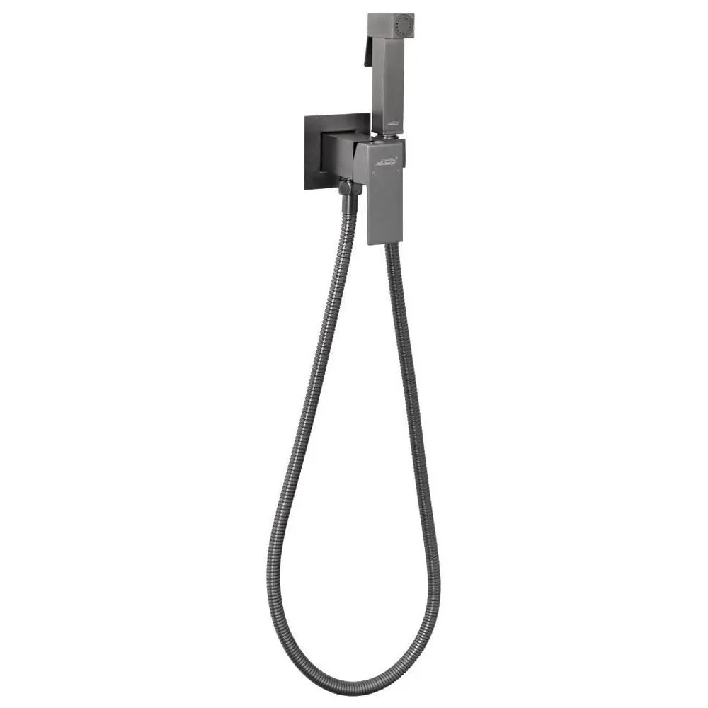 Гигиенический душ со смесителем встраиваемый Hansberge H3077BG, графит