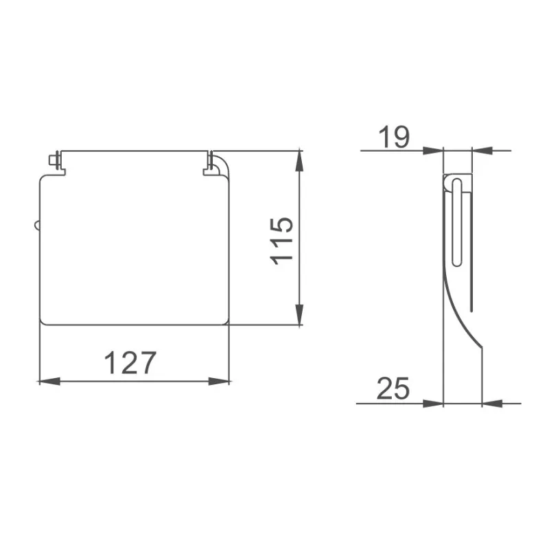 Держатель для туалетной бумаги D-Lin D201502, хром