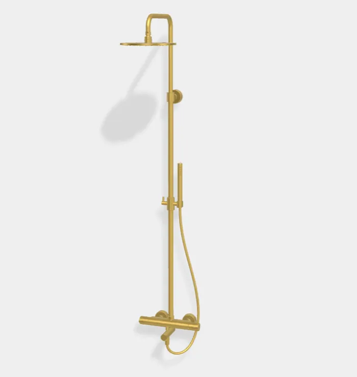 Душевая стойка Fima Carlo Frattini Shower column, брашированное золото (F3154/R256OS)