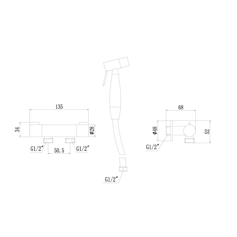 Смеситель для биде Fmark FS-FXQ01Q