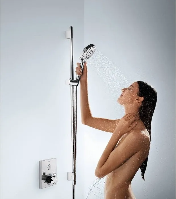 Термостат Hansgrohe Select Термостат ShowerSelect с запорным вентилем (внешняя часть) хром (15762000)