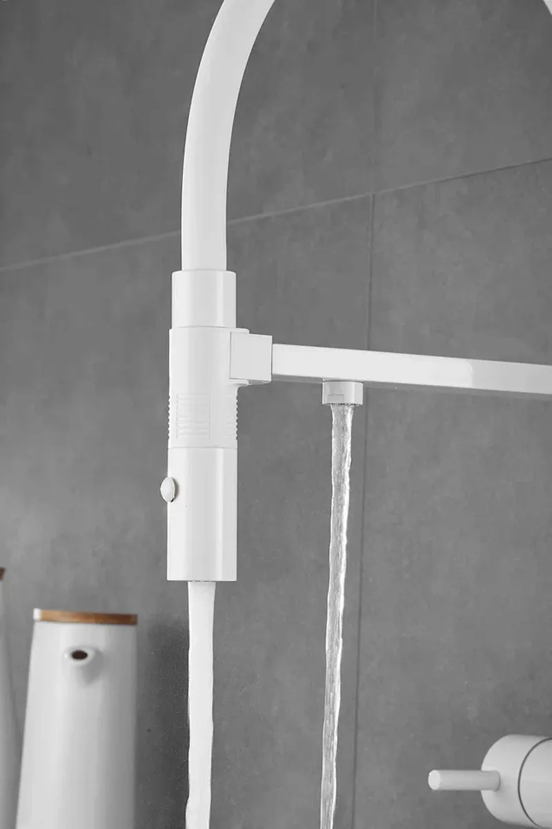 Смеситель для кухни Rose R958C, белый