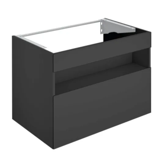 32862970100 STAGELINE Тумба под умывальник 800x625x490 mm,подсветка, розетка + USB/USB-C, 1 выдвижной ящик, сифон 1 1/4 x 32, Вулканит/Вулканит