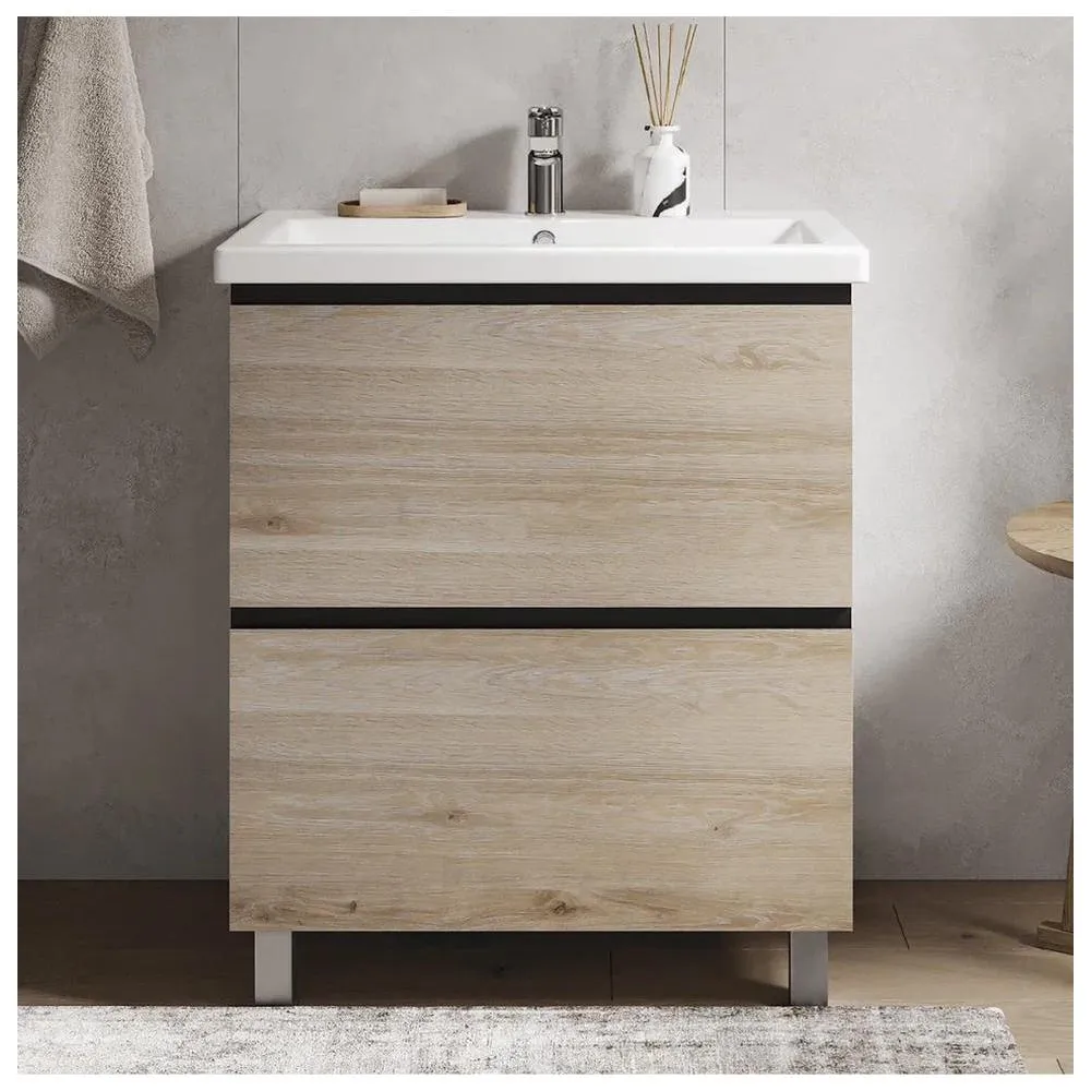 Тумба с раковиной напольная VIGO Cross 448-com, 70 см