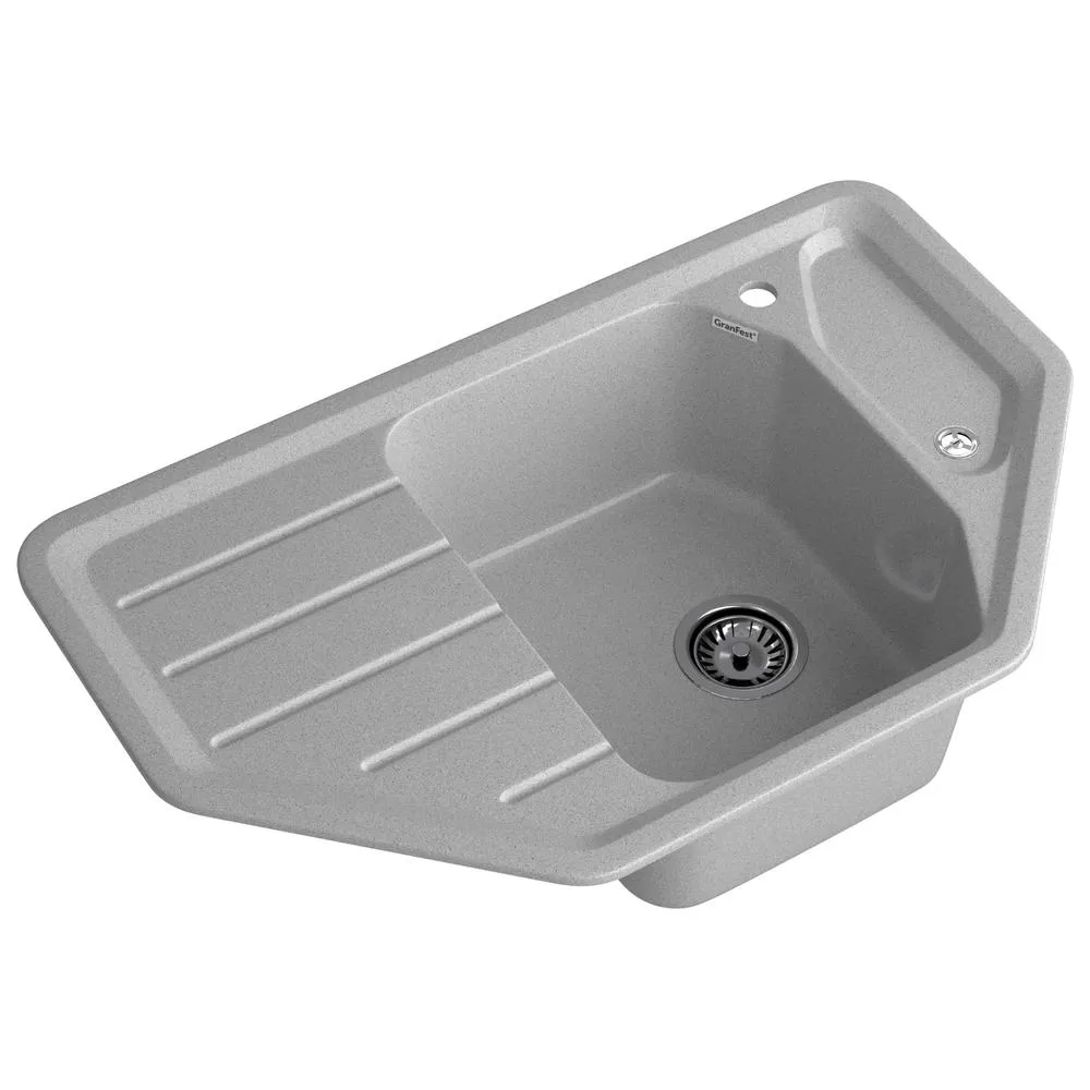 Кухонная мойка GranFest CORNER 800E, серый