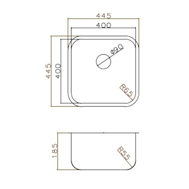 Кухонная мойка Grandex Aqua Select 2003331, золото