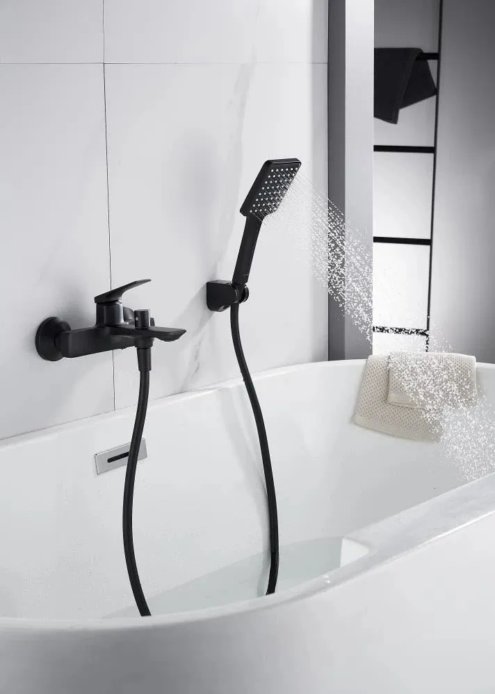 Смеситель для ванны Knotlor KN-71/BL, черный