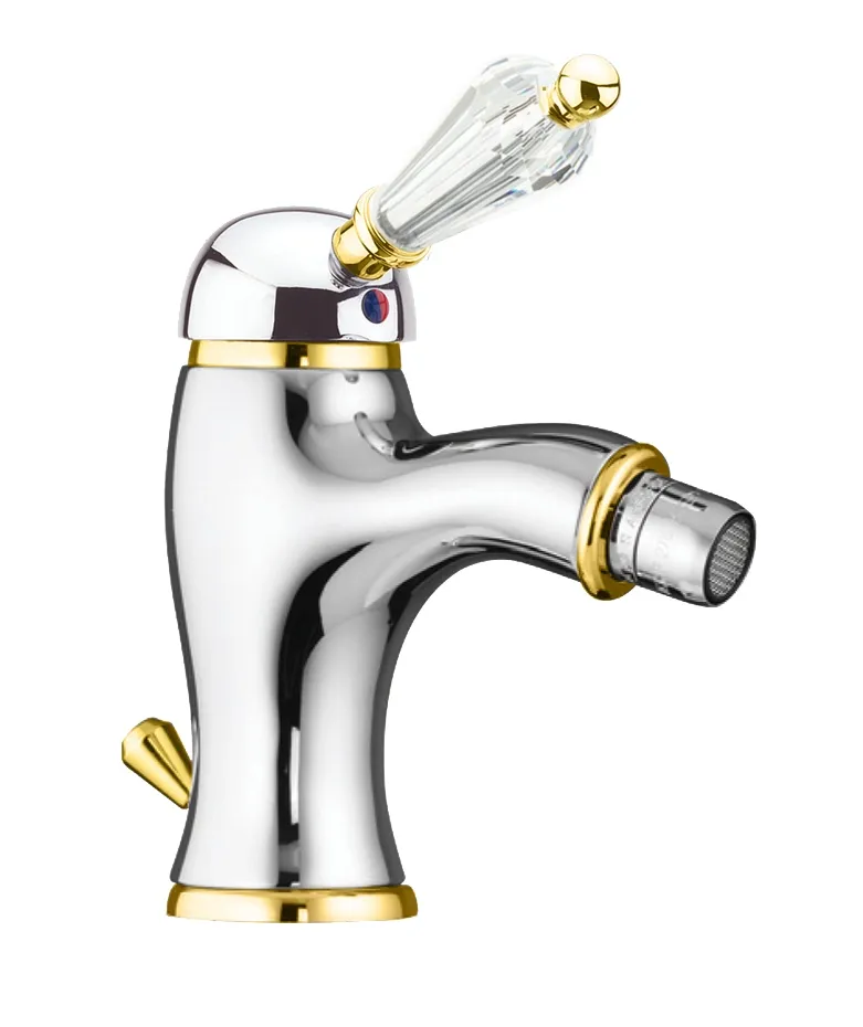 Смеситель для биде Fiore IMPERIAL-SKY  (SWAROVSKI®) 82CO5321, хром/золото