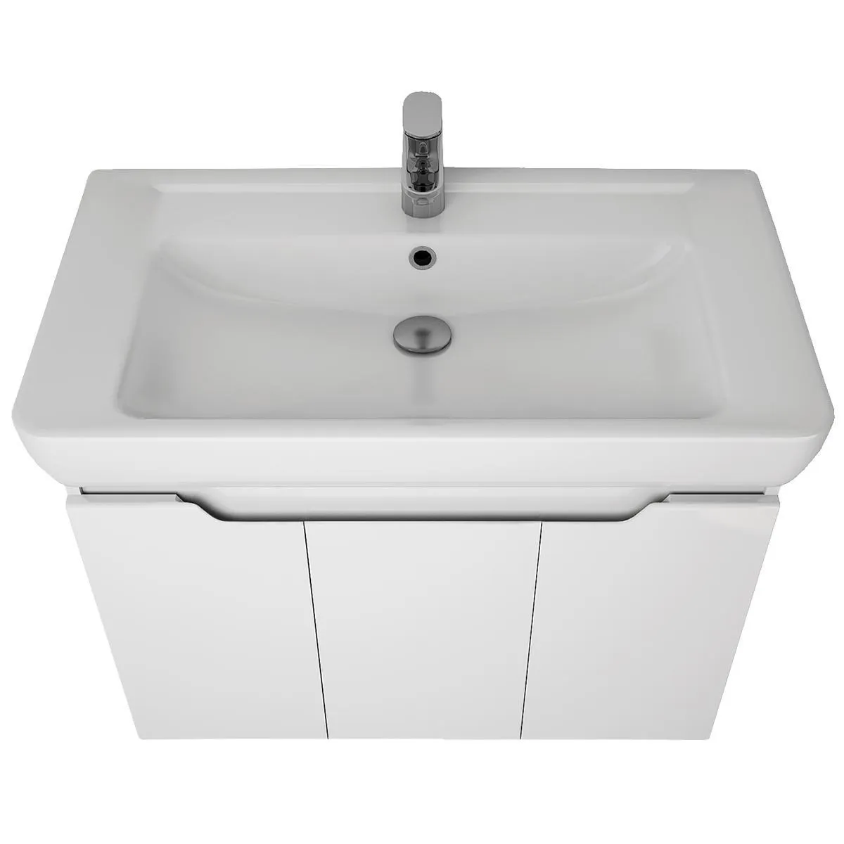 Тумба под раковину подвесная Dreja Q(D) 80 см, белый