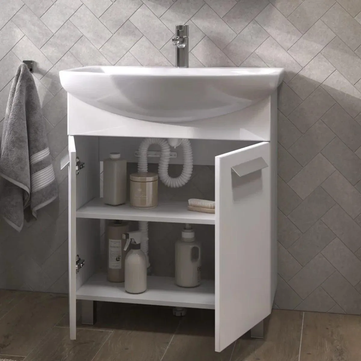 Тумба с раковиной напольная VIGO Hoska 232, 70 см