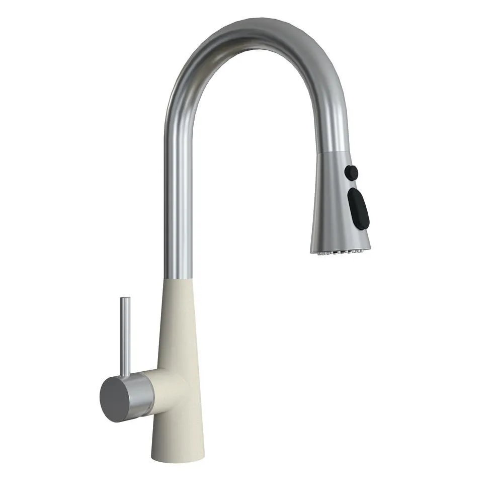 Смеситель для кухни с выдвижным изливом Florentina ВИТА 313.29Н.1223.202, шампань