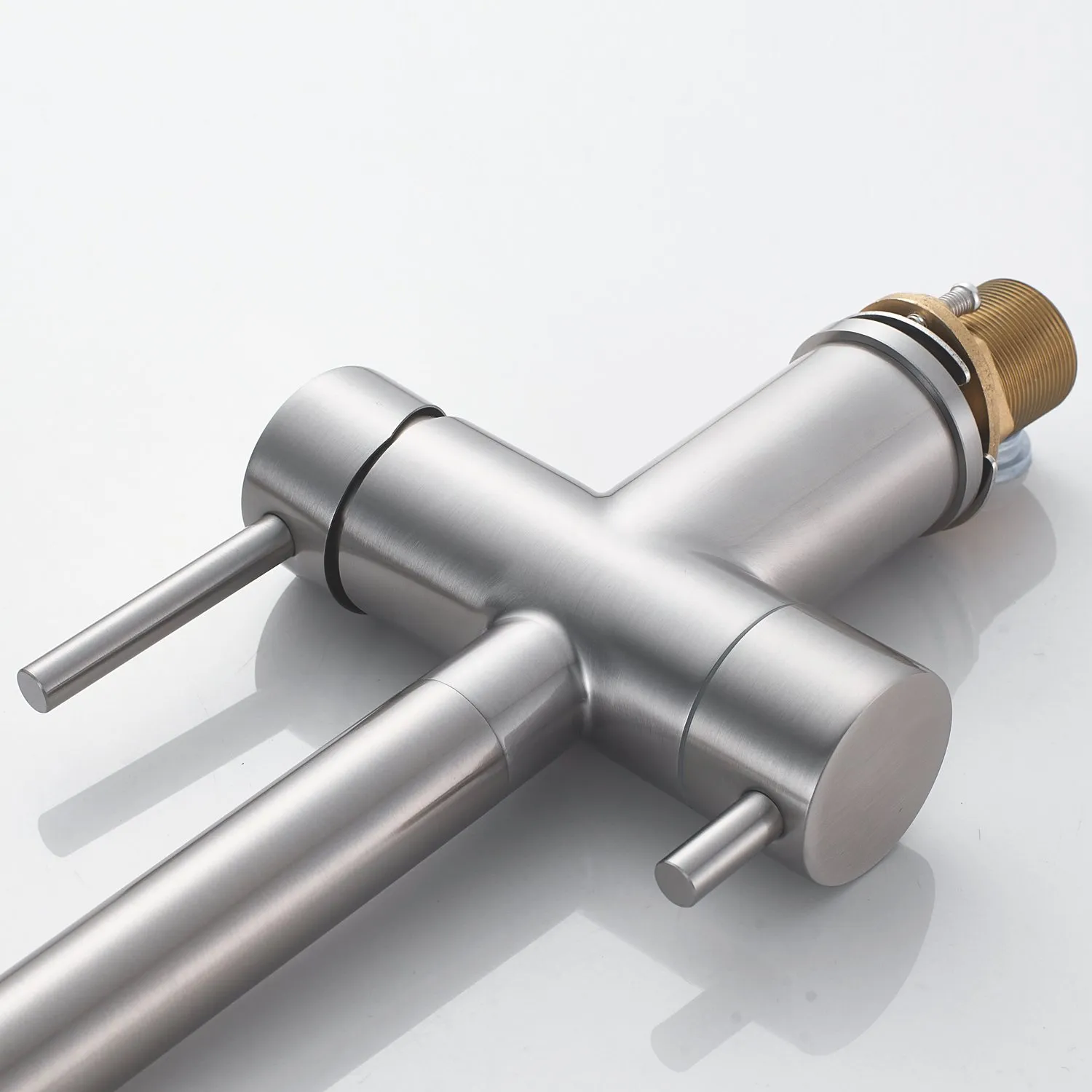 Смеситель для кухни с подключением фильтра Shevanik S178L, сатин