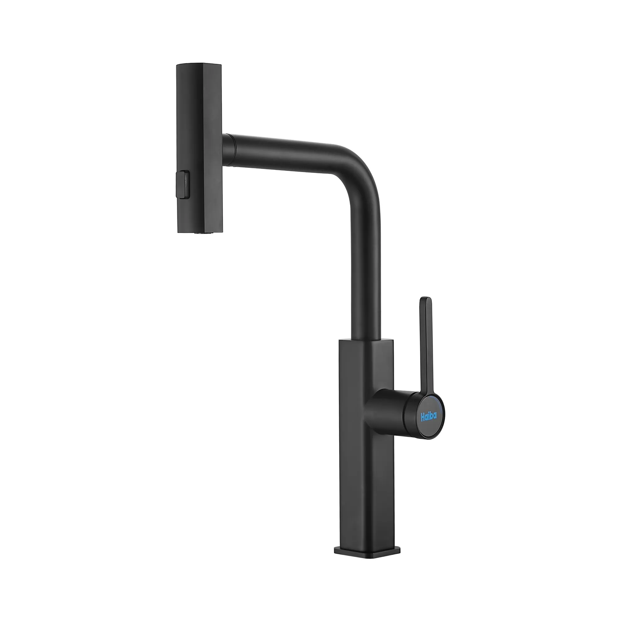 Смеситель для кухни с мультифункциональным изливом Haiba HB73824-7, черный