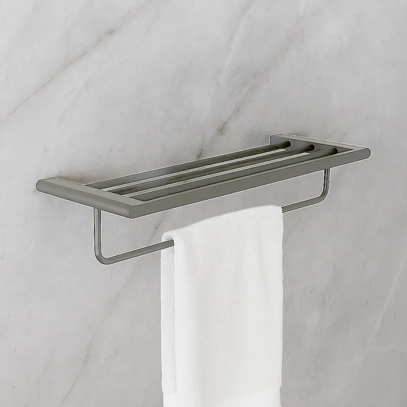 Полка для полотенец Knotlor TR101GM, оружейная сталь