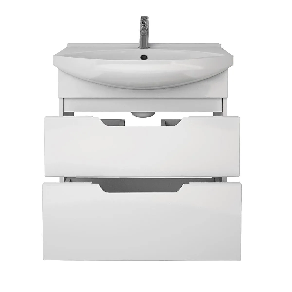 Тумба под раковину подвесная/напольная Dreja Laguna Plus 75 см, белый