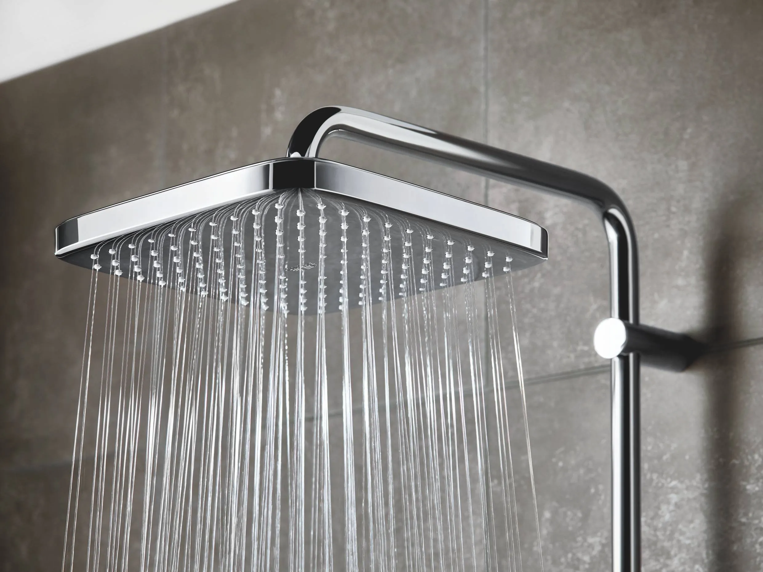 Душ верхний вид струи Grohe Tempesta 250 CUBE 1, хром (26681000)