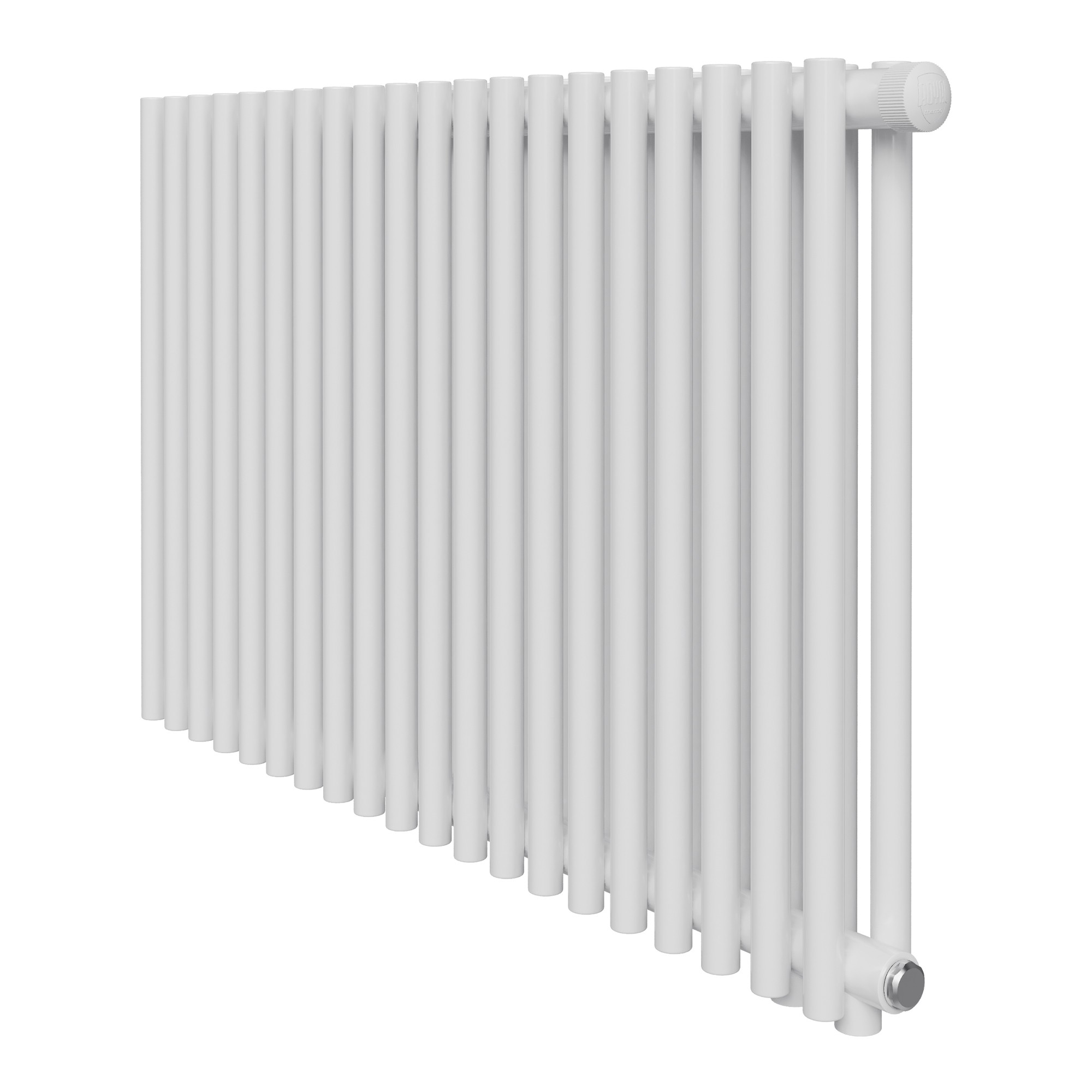 Трубчатый дизайн-радиатор Royal Thermo Shift R22 VC2050 20 секций, белый, нижнее подключение