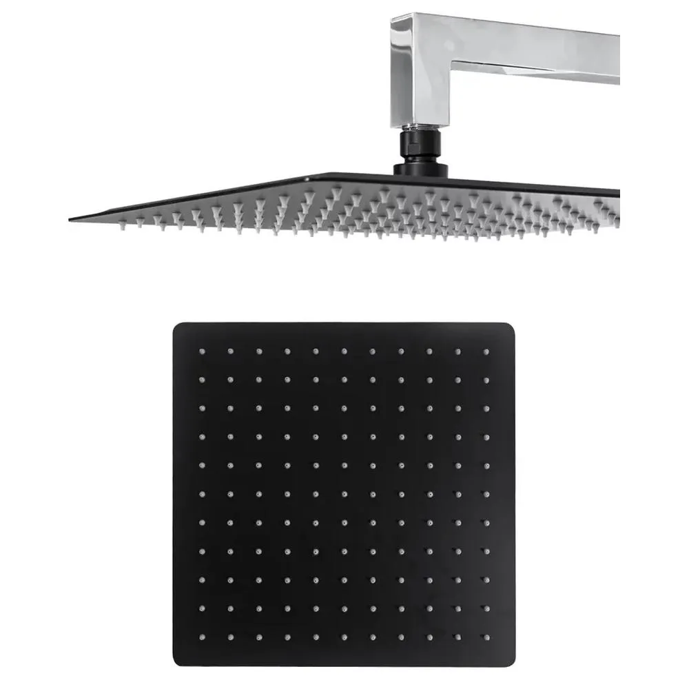 Душевая система встраиваемая Hansberge H6077BC, черный/хром