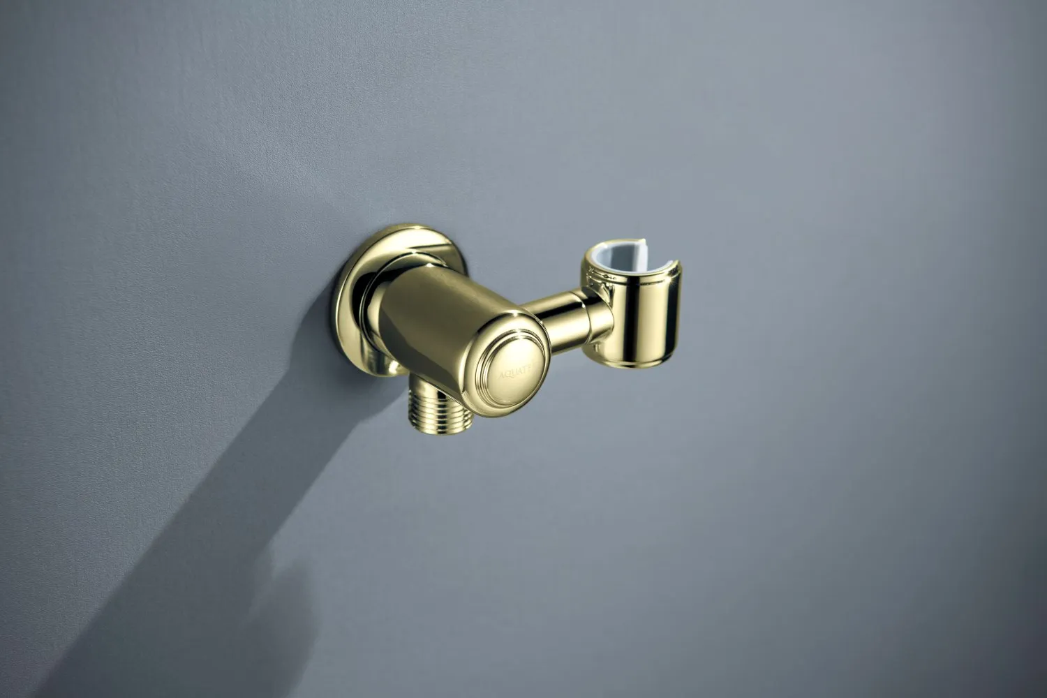 Шланговое подсоединение AQUATEK КЛАССИК, с держателем, полир. золото AQ2462PG