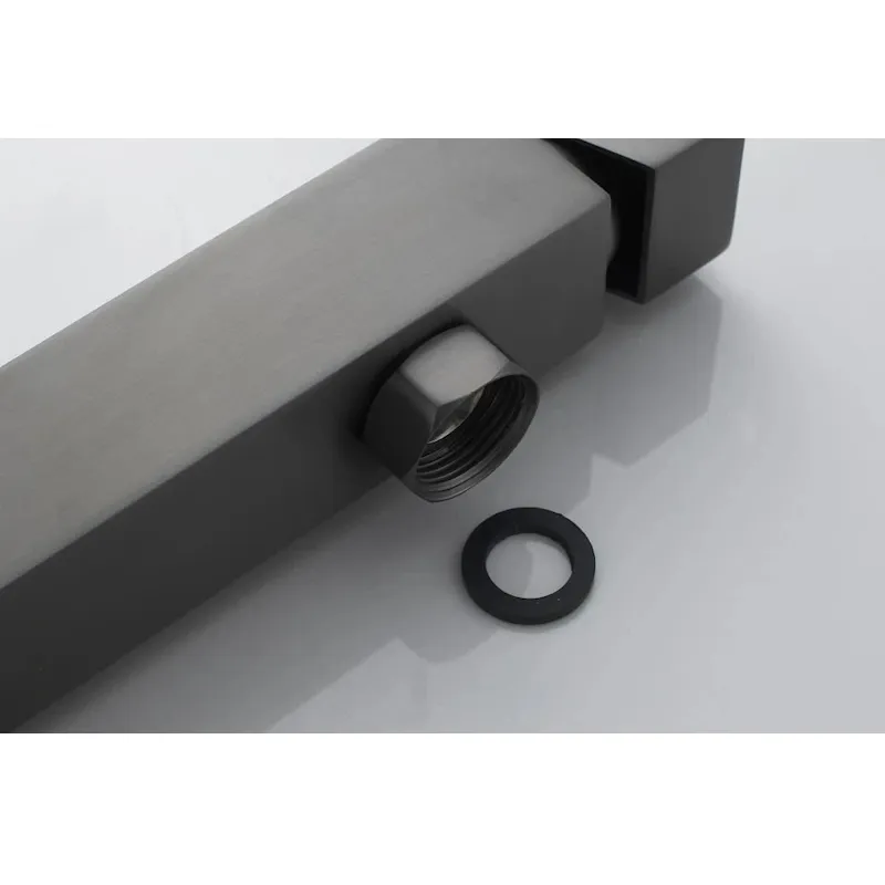 Душевая система Knotlor KN-23/GM, вороненая сталь