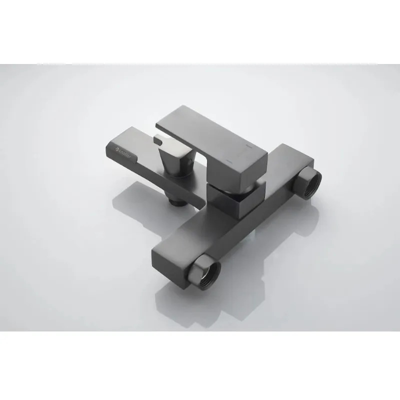 Смеситель для ванны Knotlor KN-22/GM, вороненая сталь