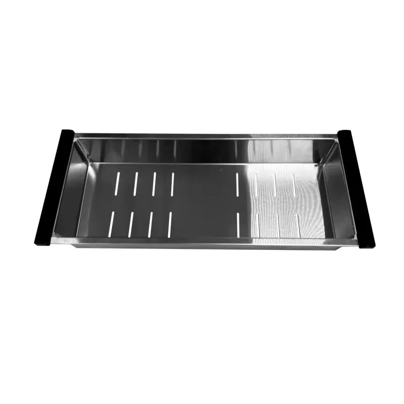 Кухонная мойка Ulgran Steel 680x500, черная брашированная сталь