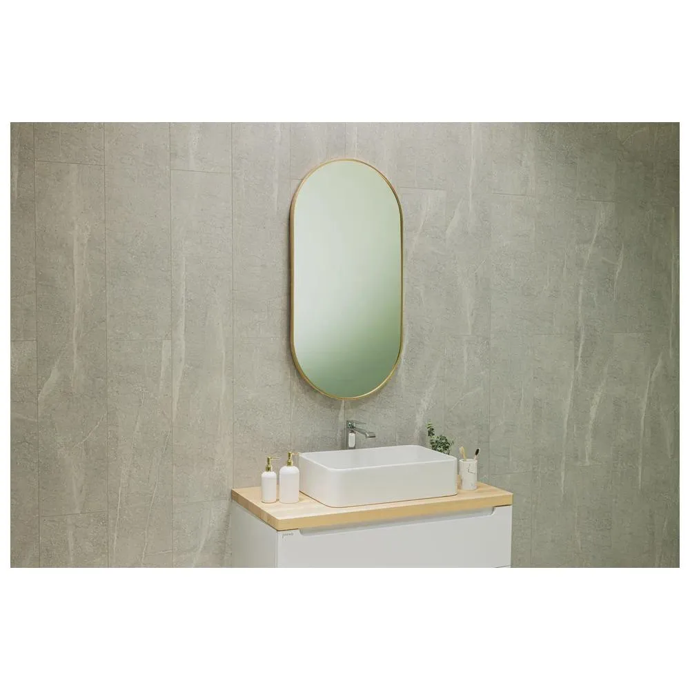 Зеркало Silver Mirrors Aurora 500х1000 (алюм. профиль, цвет золото)