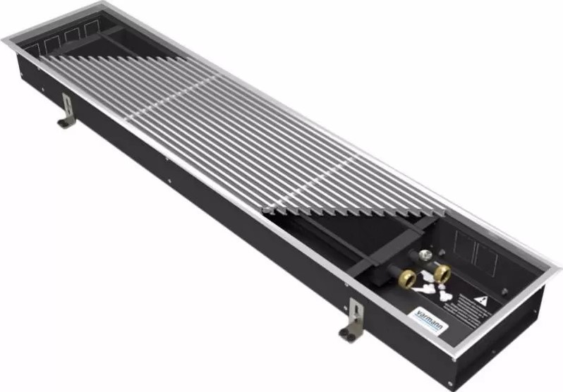 Встраиваемый в пол конвектор Varmann Ntherm 230х110х2200 мм с естественной конвекцией (N230.110.2200 INOX L)