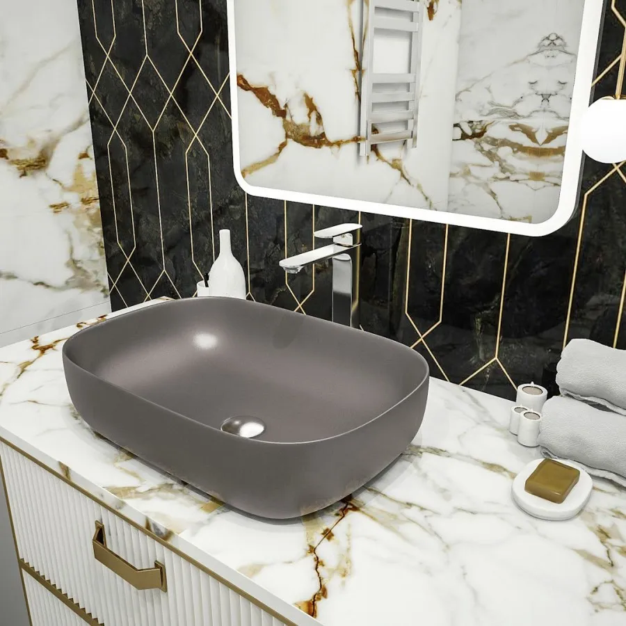 Раковина чаша Maretti FL13NS66-985, серая