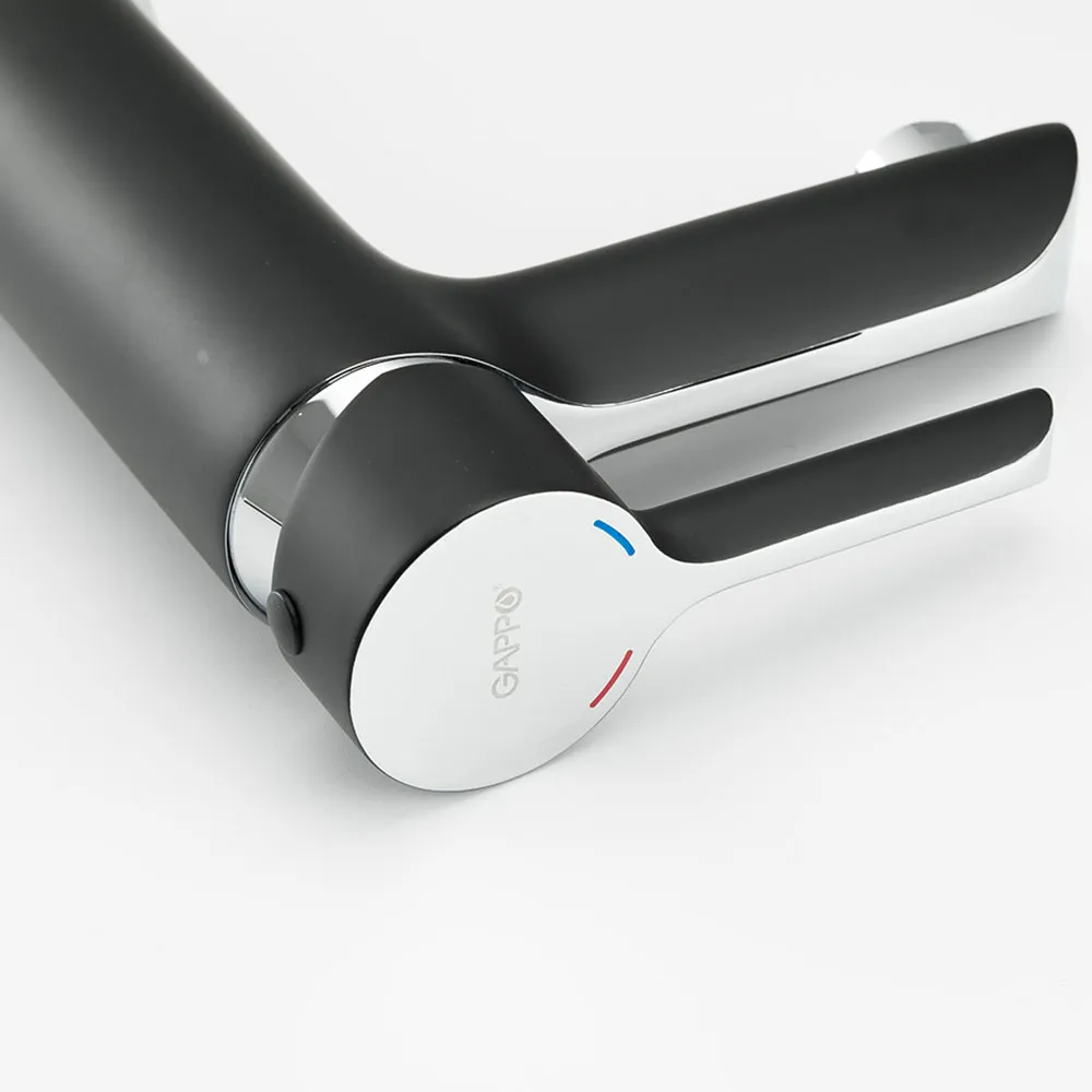 Смеситель для раковины Gappo G1003-6, черный