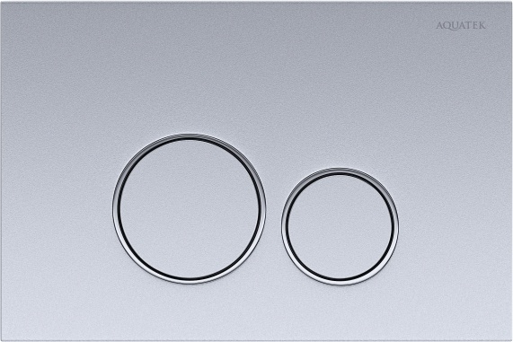 KDI-0000019 (005C) Панель смыва Хром матовая ободок хром (клавиши круглые)