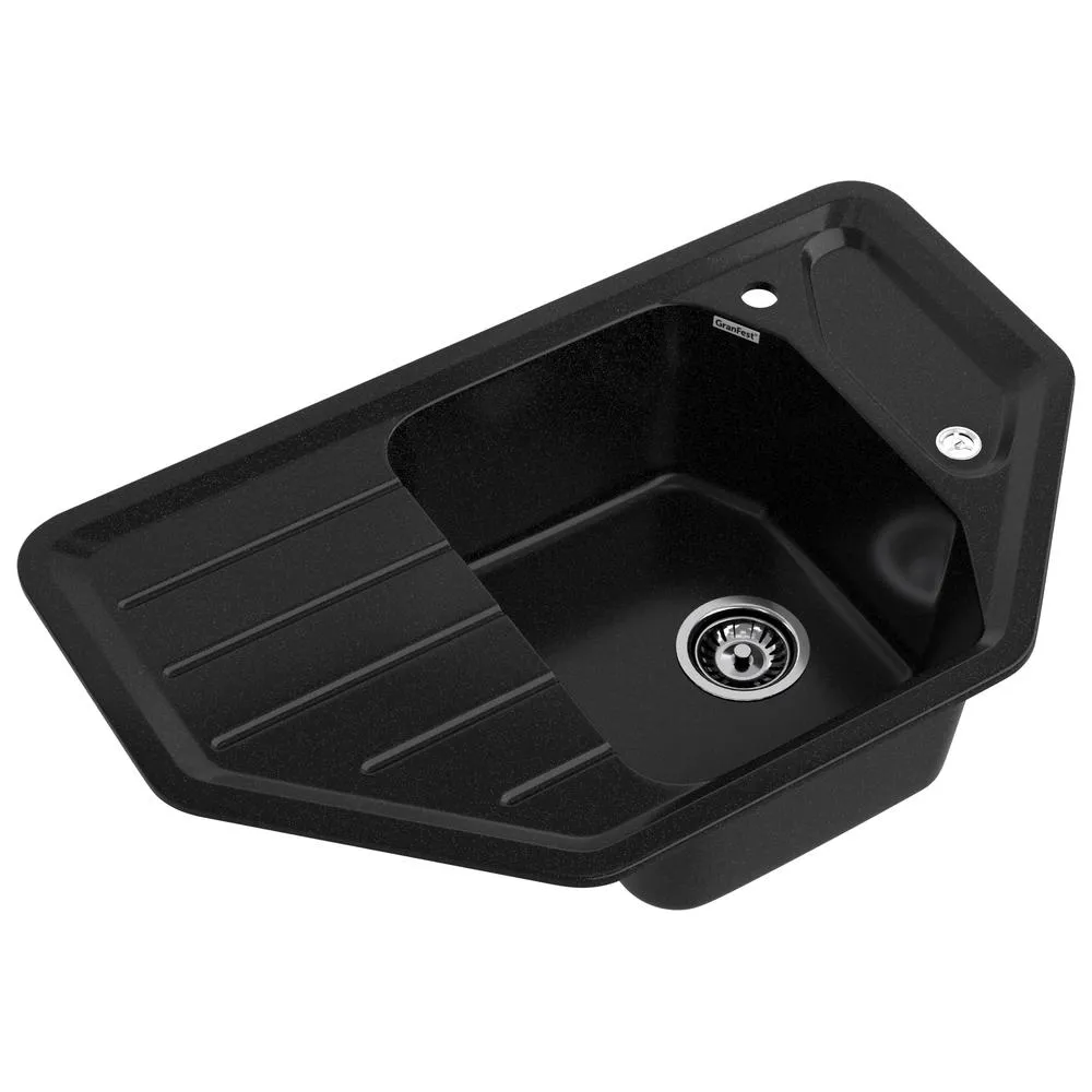 Кухонная мойка GranFest CORNER 800E, черный