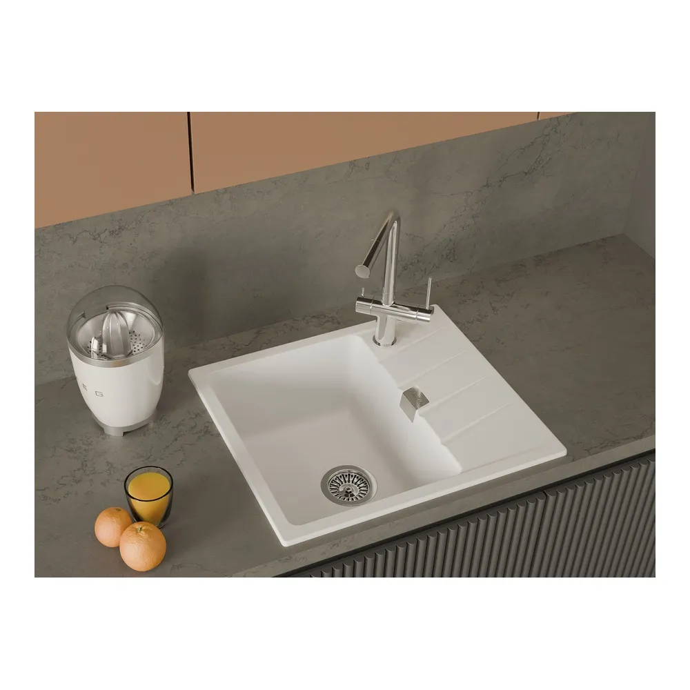 Кухонная мойка Rivelato RAUM RM-58, иней