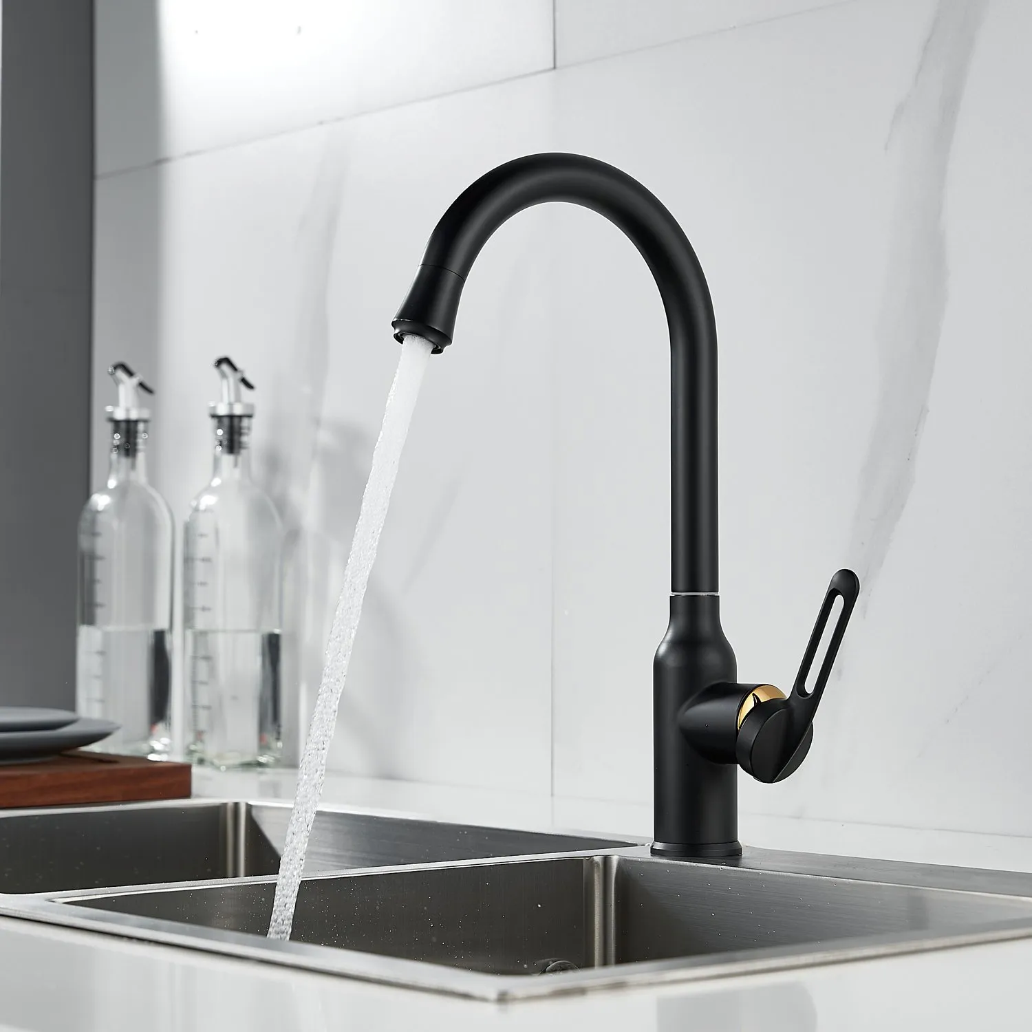 Смеситель для кухни Raffine F103H, черный