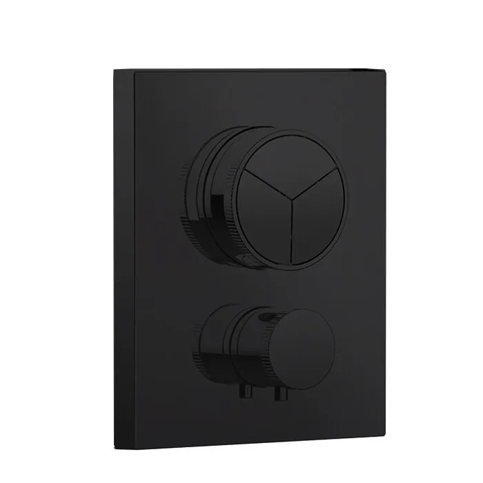 Смеситель для душа Almar Core, на 3 потребителя, черный матовый (E176683.MB)