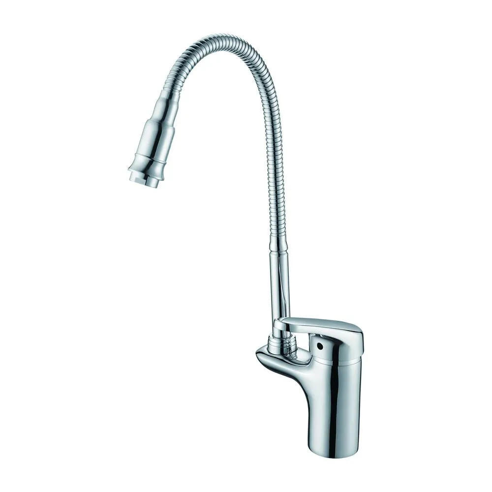 Смеситель для кухни с гибким изливом D-Lin D155460-Q, хром