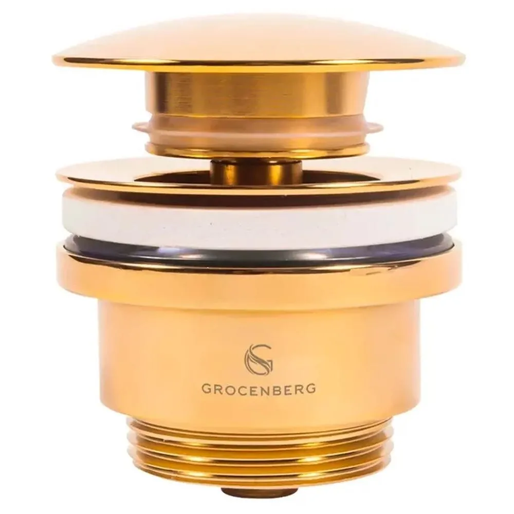 Донный клапан для раковины Grocenberg GB106GO, золото