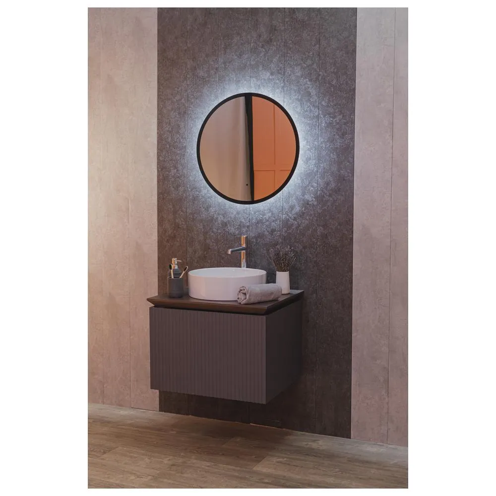 Зеркало Silver Mirrors Monaco-BLACK d600 (бесконтактный сенсор)