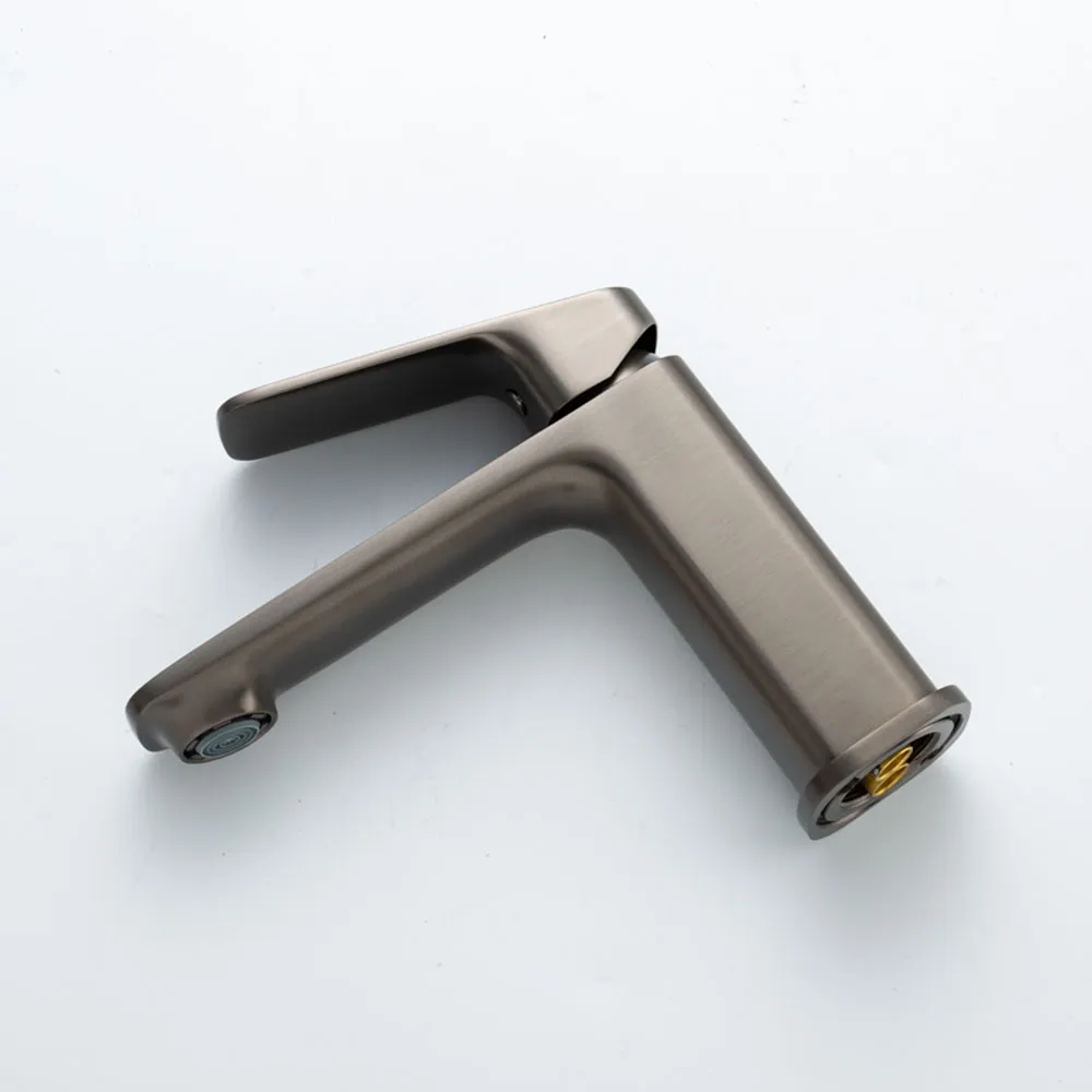 Смеситель для раковины Gappo G1028-9, оружейная сталь