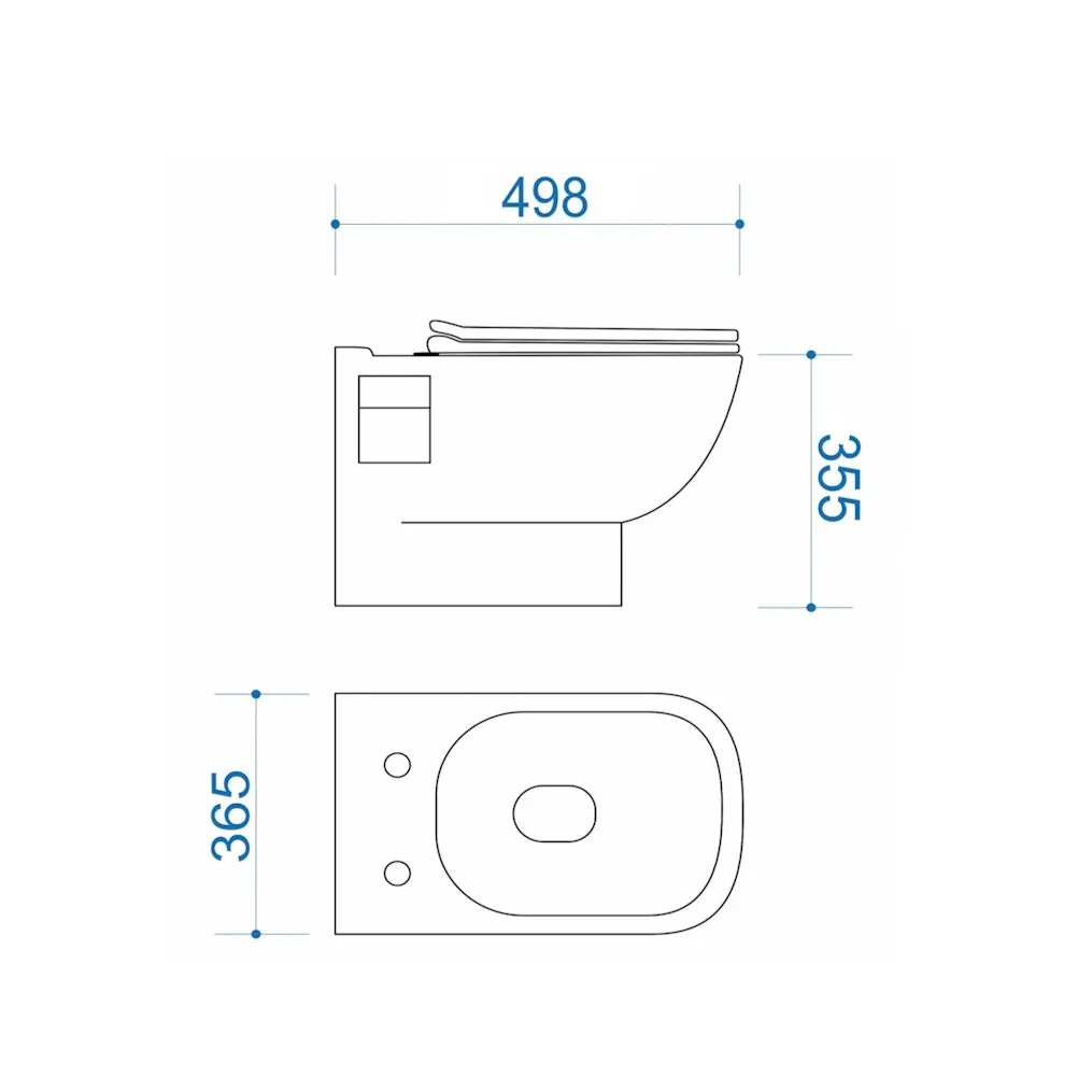 Унитаз подвесной Maretti Ritta безободковый с микролифтом, RI10PBM53-844, белый