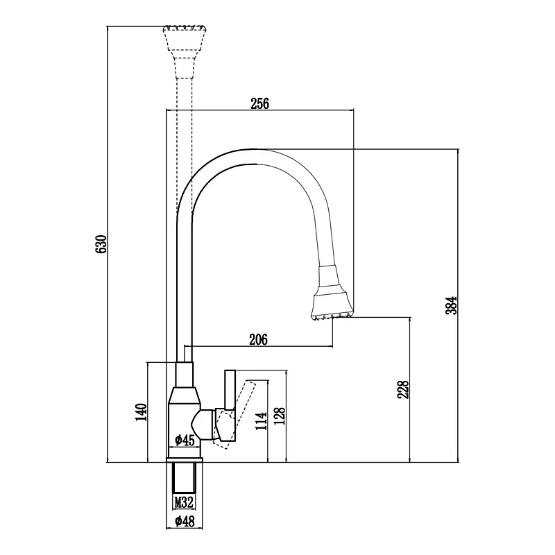 Смеситель для кухни Fmark FS8266H-12