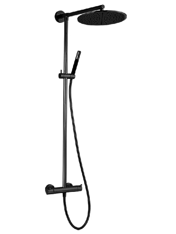 Душевая стойка Cisal Less New, Matt Black (LNC7801N40)