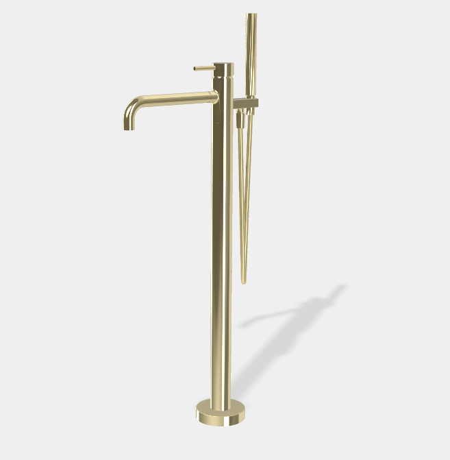 Смеситель для ванны Fima Carlo Frattini Spillo Up, шампань (F3034/6NHL)