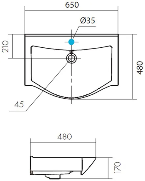 1A2353K0BV010 Набор Aquaton: 1A235301BV010 Тумба-умывальник Беверли 65/ 1WH302501 Раковина Беверли 65