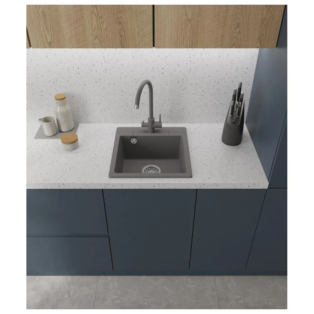 Кухонная мойка GranFest URBAN 245, темно-серый
