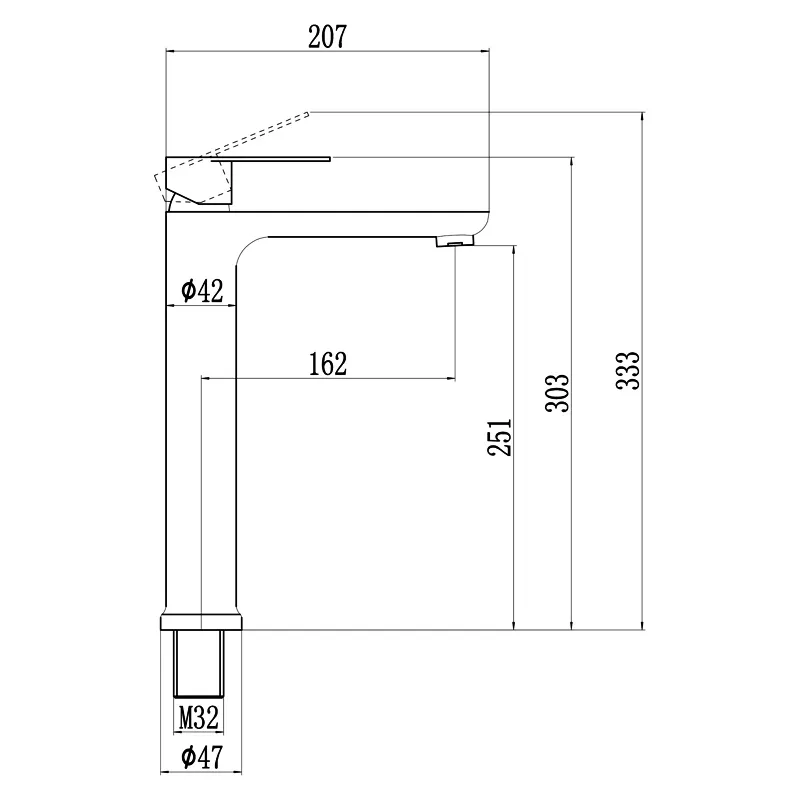 Смеситель для умывальника Fmark FS8811Q