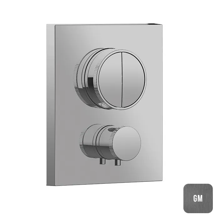 Смеситель для душа Almar Core, на 2 потребителя, Gun Metal Brushed PVD (E176682.GM)