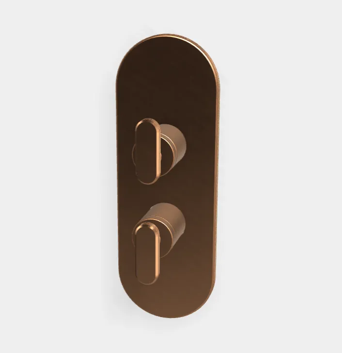 Смеситель для душа Fima Carlo Frattini Park Lane, на 2/3 потребителя, бронза брашированная янтарная (F1309X6ZS)