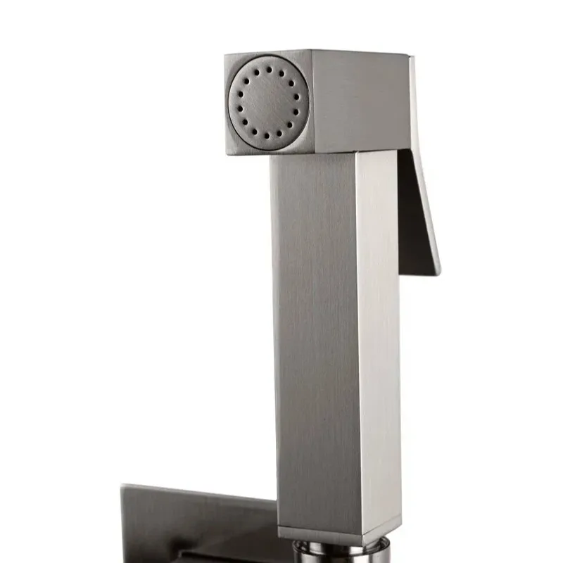 Гигиенический душ со смесителем встраиваемый FILARETE Fing FL101NK, никель