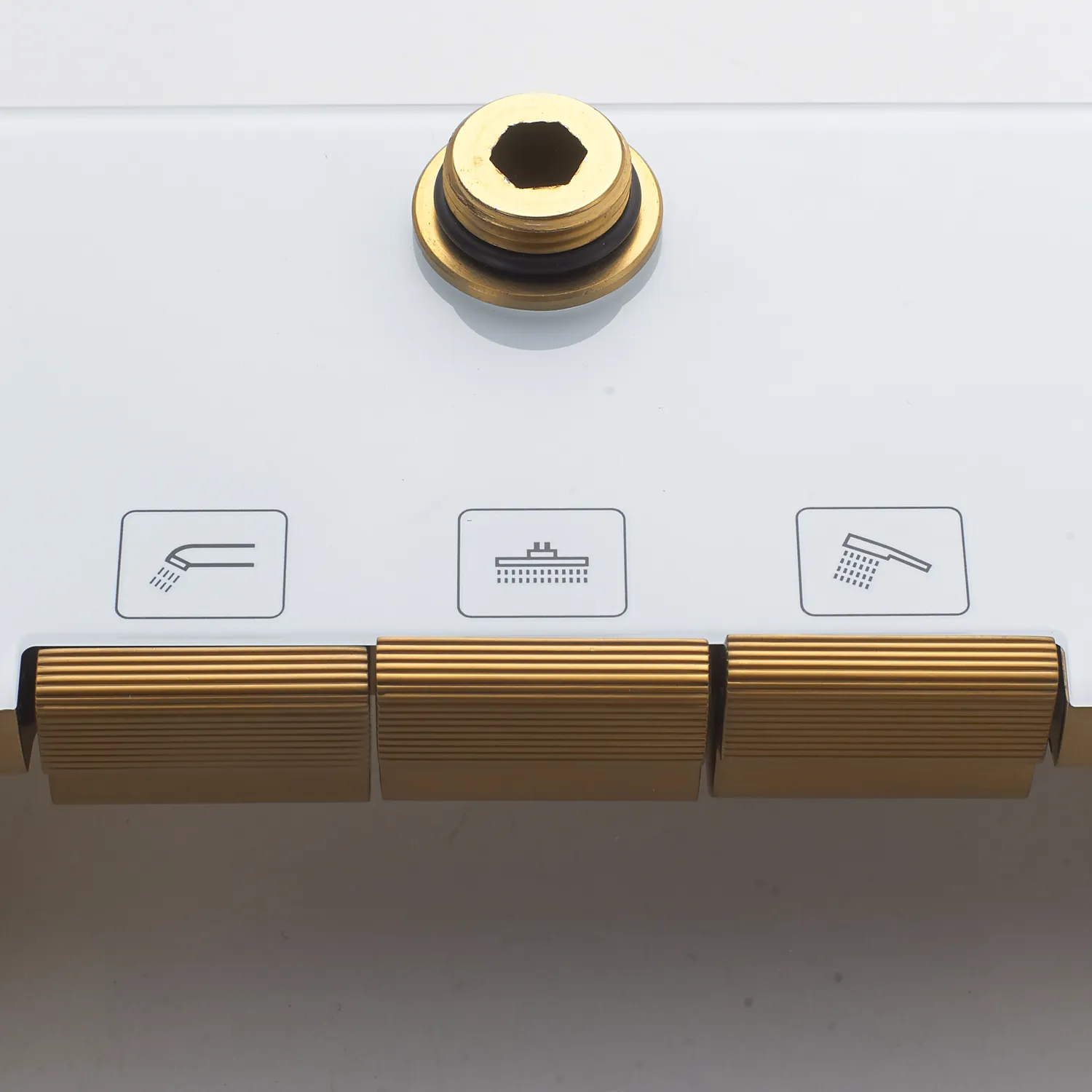 Душевая система Shevanik S4726G, золотой сатин